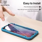 Закаленное стекло SmartDevil для Redmi 6, 8, 9, Защита экрана для Redmi 8A, 9A, 2.5D, изогнутое, с защитой от сисветильник, высокое разрешение, 2 шт.