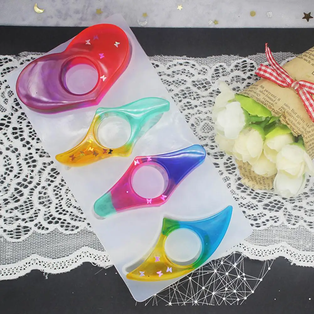 

Silicone Resin Molds Book Page Holder Resin Mold DIY Reading Bookmark Clip Finger Piano Book Clip Ornaments Silicone Molds