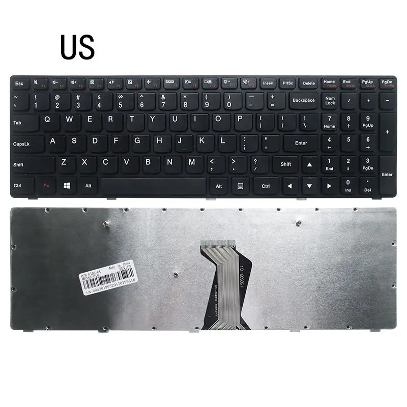 US клавиатура запасная ремонтная сборка для lenovo G500 G710 Тетрадь ноутбук - Цвет: US