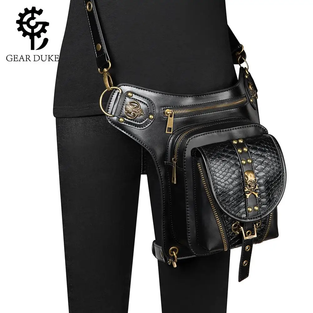 

GearDuke 2020 new bag female steampunk multifunctional knight waist bag outdoor cycling motorcycle bag