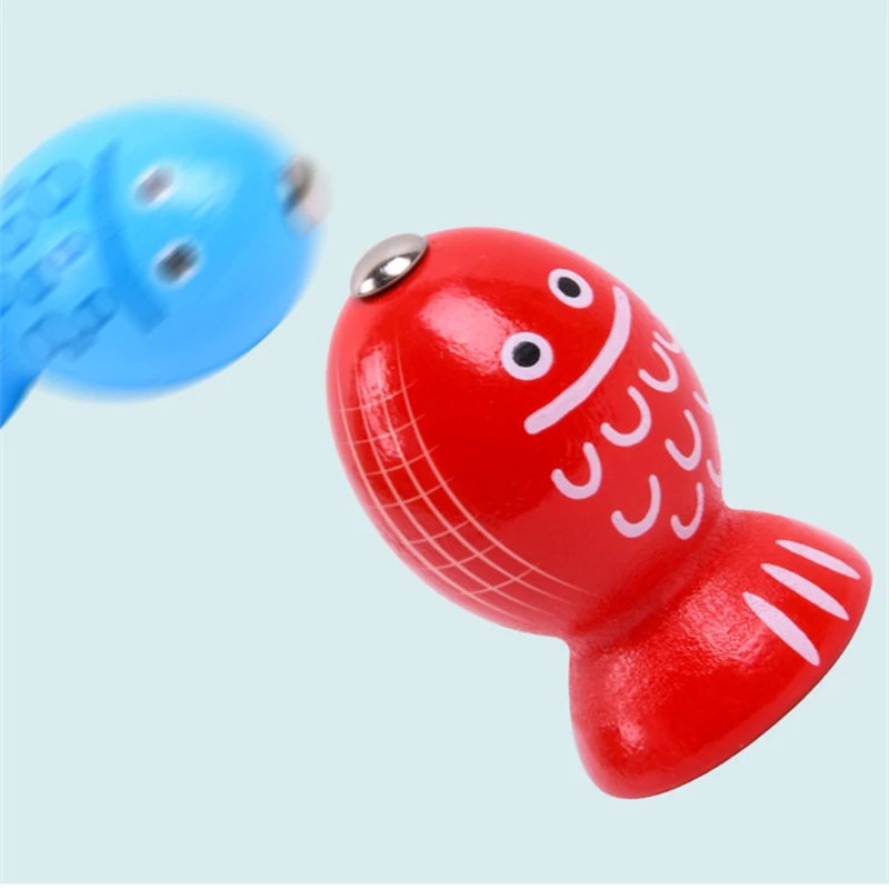 

2 in 1 Wooden Carrot Pulling netic Fishing Game Early Educational Toys for Toddlers