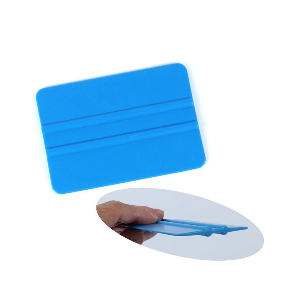 

10PCS Wrap Film Squeegee Car Foil Wrapping Suede Felt Scraper Auto Car Styling Sticker Accessories Window Tint Blue Tools
