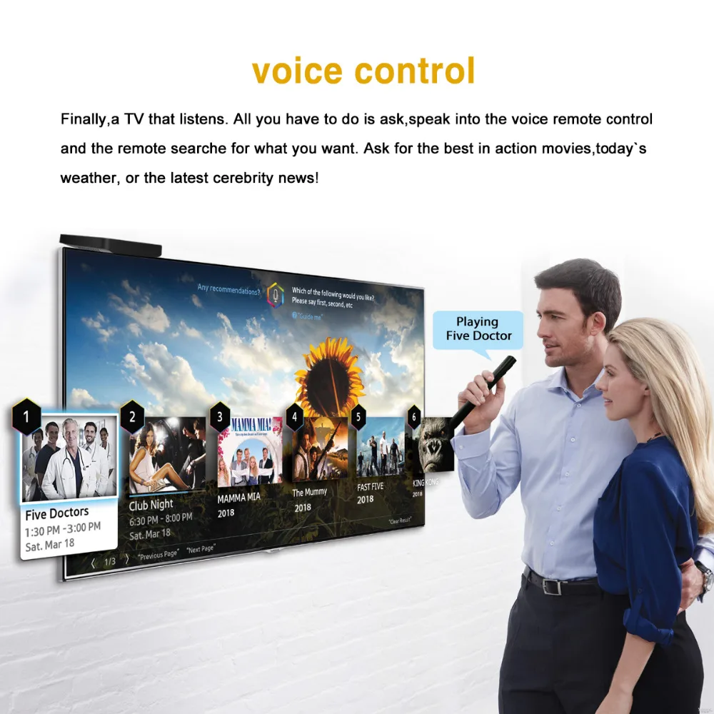 A95X Pro TV Box 2 4G Голосовое управление Amlogic S905W Android 7 1 Гб ОЗУ 16 ПЗУ WiFi 100 Мбит/с H.265