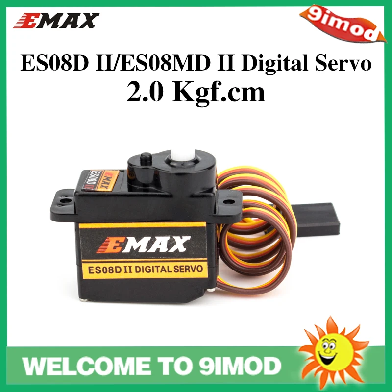 Emax 8 6g Высокочувствительный Мини Sub Micro Servo ES08DII ES08MD II цифровой сервопривод