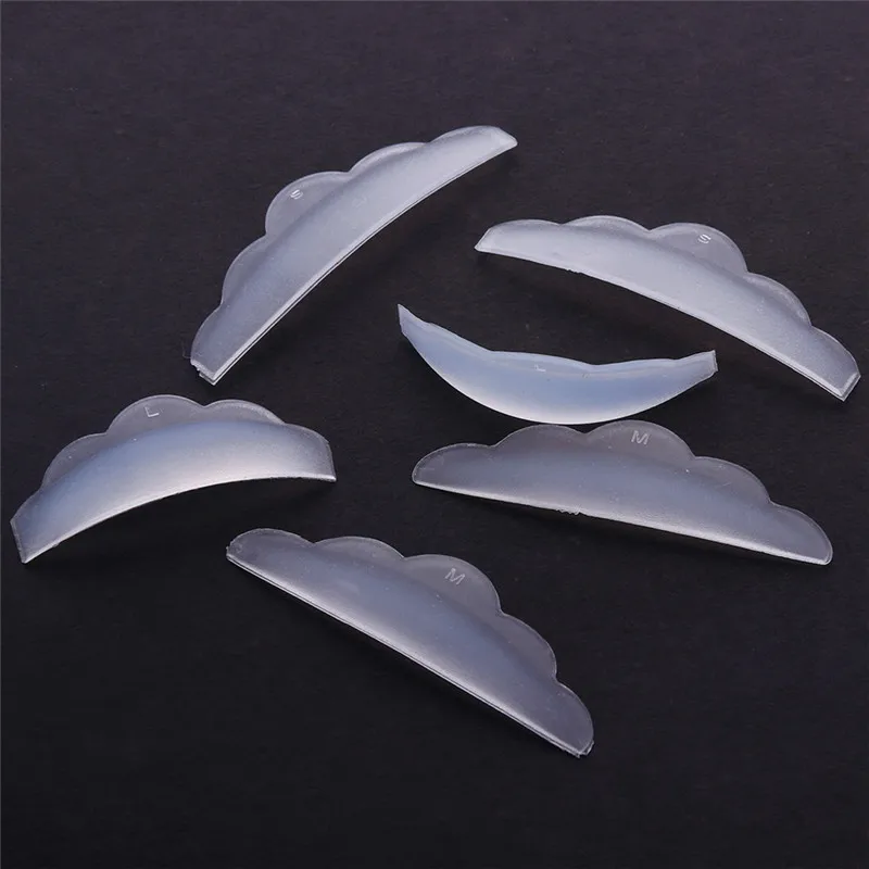 5 Pairs New Silicone durable eyelash permanent Perm Curler Curling Root Lifting False Fake Eyelash Shield Pad maquillaje patches
