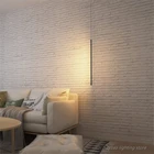 Простые светодиодные подвесные светильники для спальни, современные декоративные геометрические полоски для гостиной, осветительные приборы
