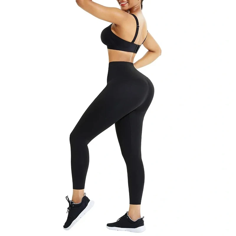 

Women'S High Waist Cinta Fitness Tights Trainer Sports Leggings Body Shaper Elastic Mesh Fabric Fajas Charming Curves