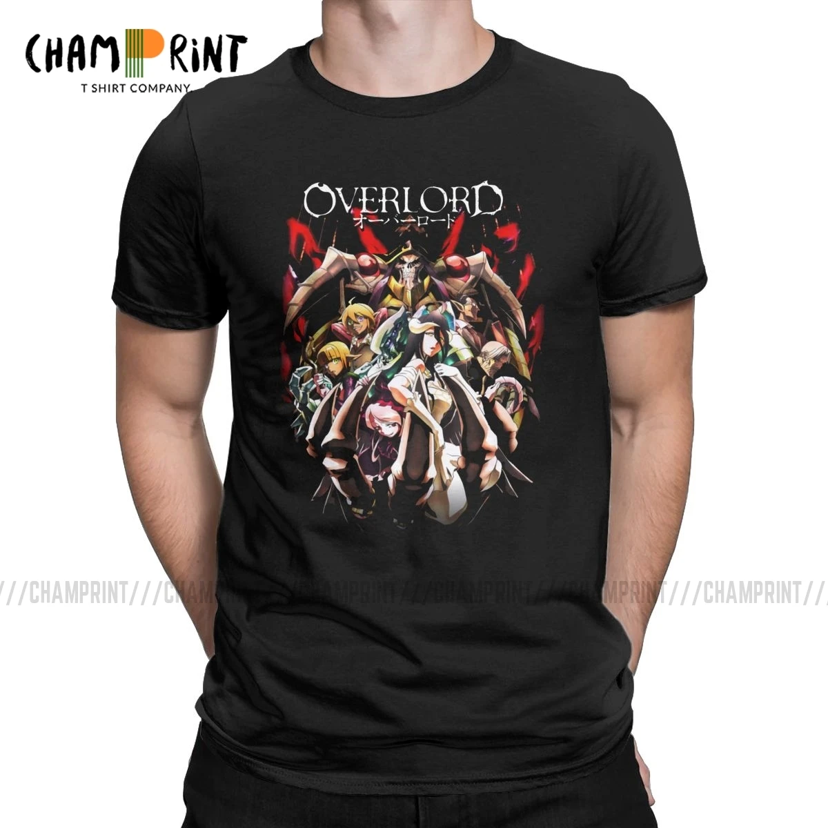 Мужская Винтажная Футболка Overlord Novel Kugane футболка из чистого хлопка с коротким