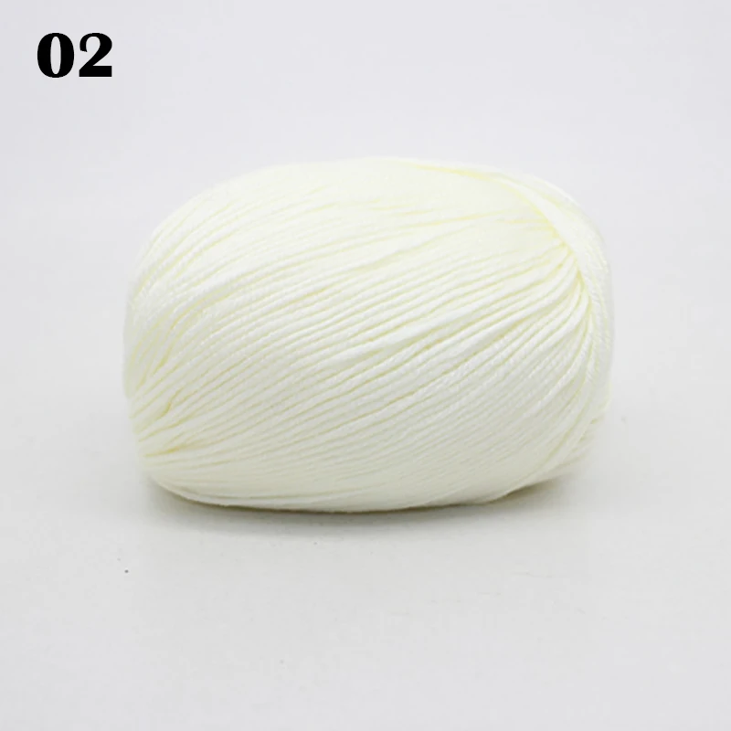 Хлопковая шелковая Белковая бархатная пряжа для вязания крючком 50 г|Пряжа| |