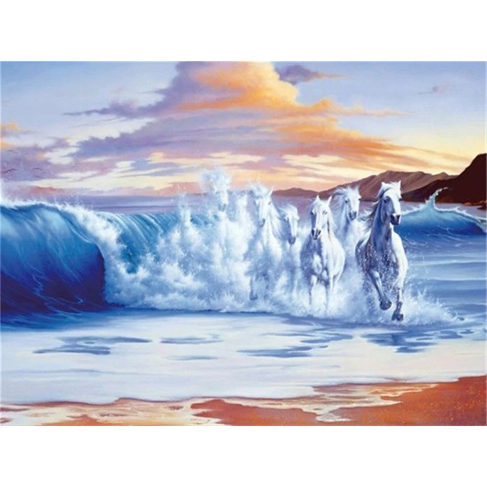 

Набор для вышивки крестиком 11CT «сделай сам» с изображением лошади