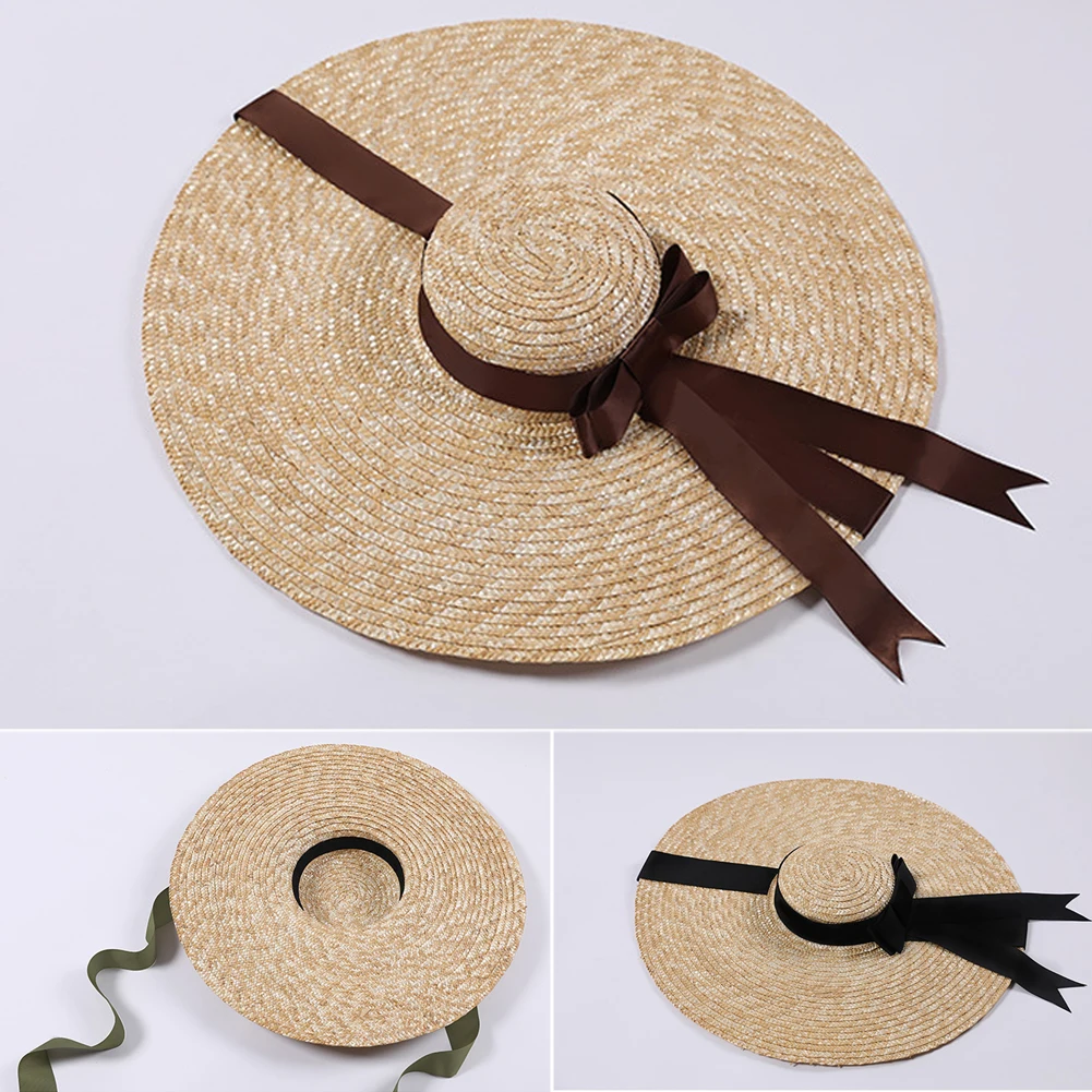 Повседневная Защита от УФ лучей модная женская пляжная летняя соломенная шляпа