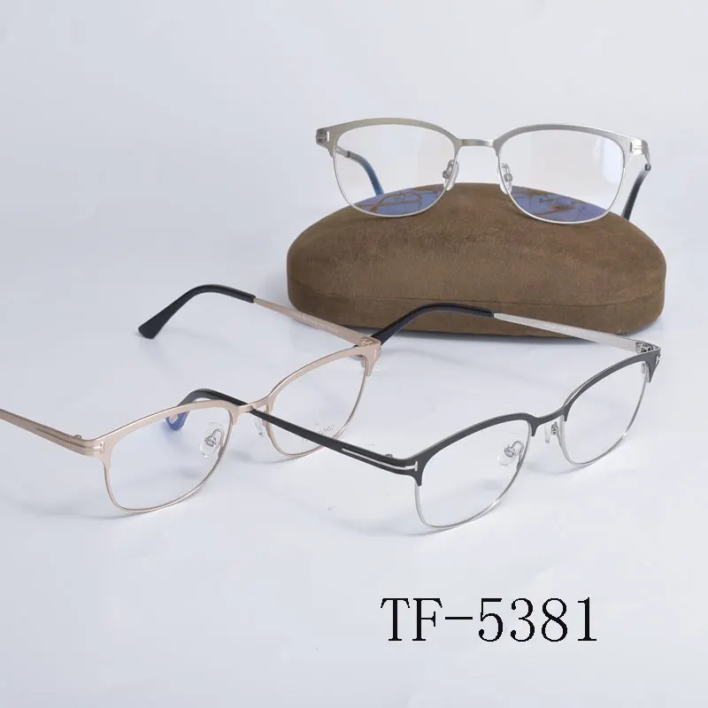 

Vintage Tom For Man Optical Eyeglasses Frames Forde Fashion Oval Women Reading Myopia Prescription Glasses TF5381 With Case