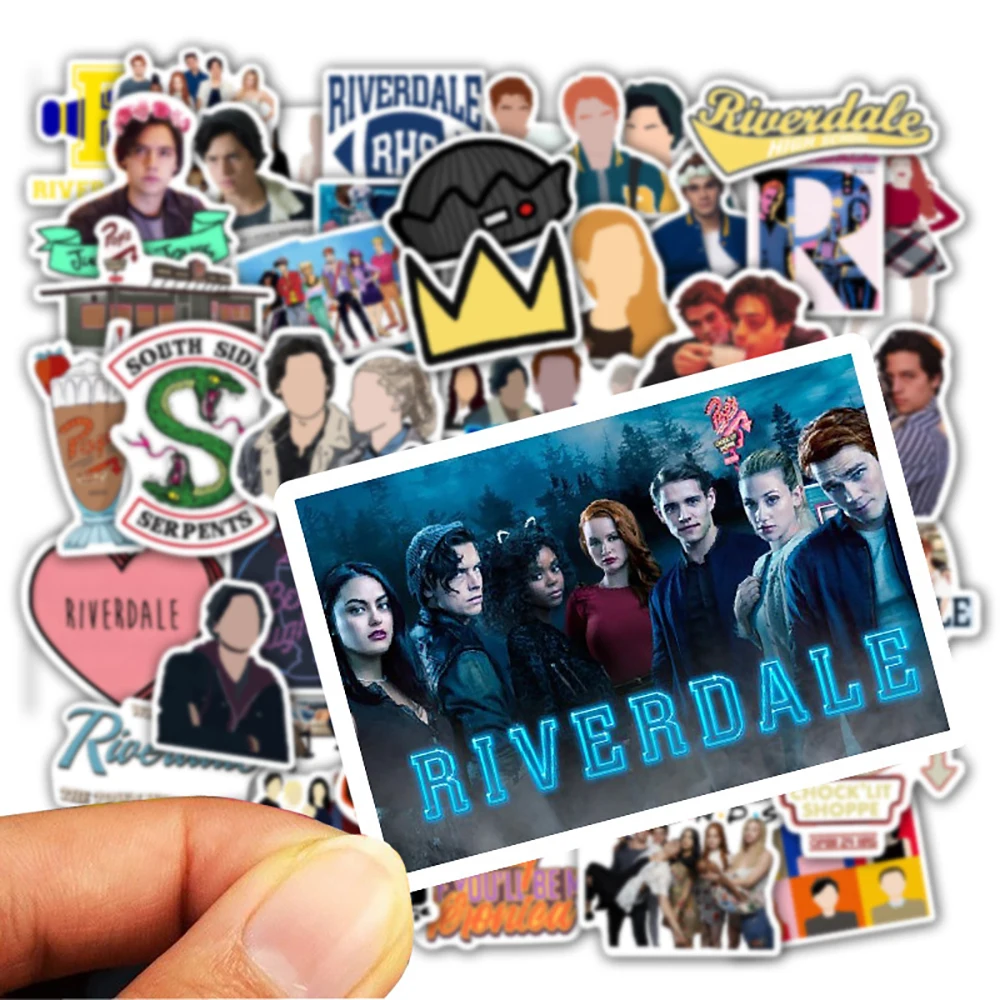 103050pcs tv show riverdale stickers waterproof diy motorcycle travel luggage fridge laptop graffiti joke sticker kid toy free global shipping