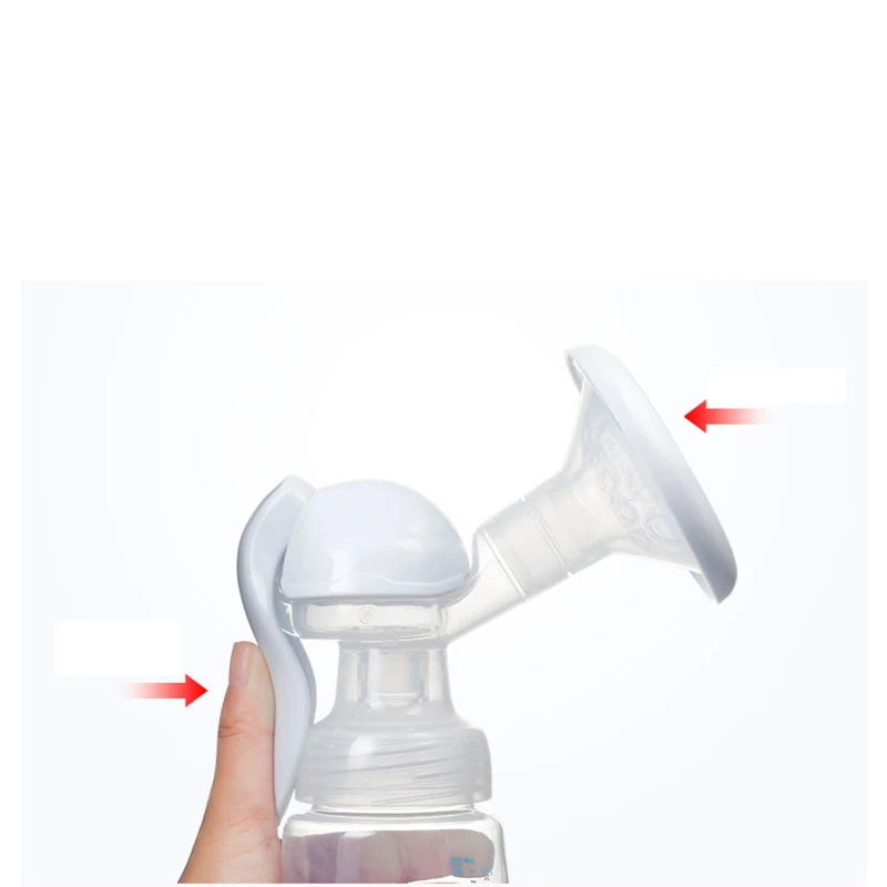 180 ml Manual Breast Pump Powerful Nipple Suction Silicone Baby Breastfeeding Accessories Feeding Milk Bottles | Мать и ребенок