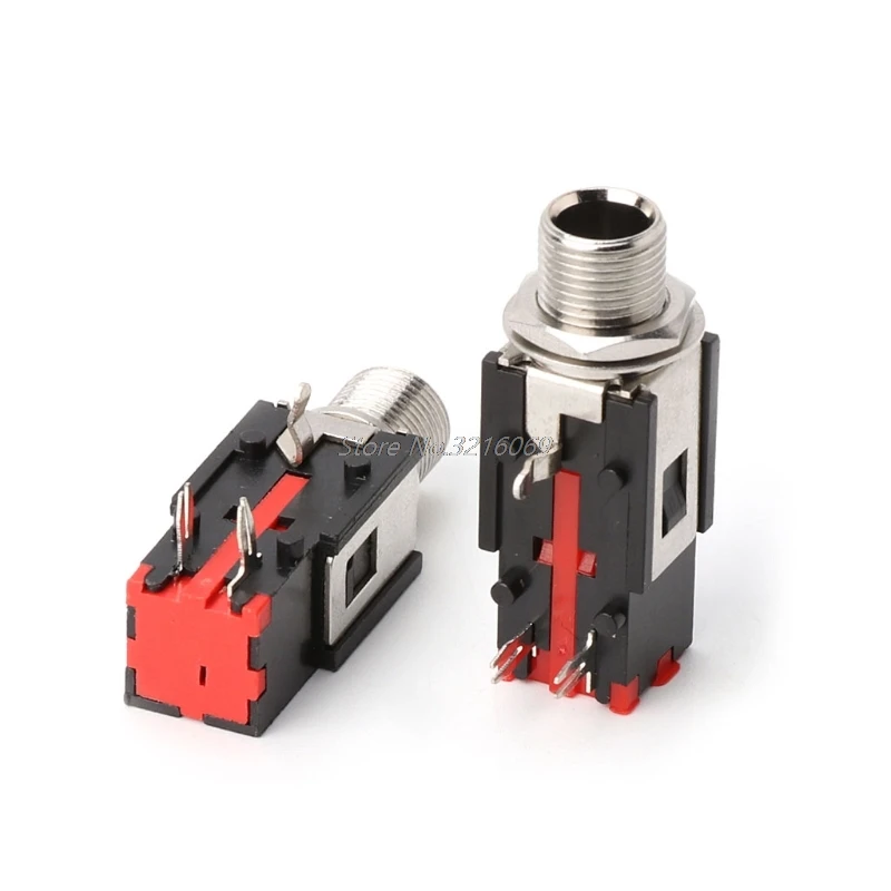 Панельное крепление с фиксатором резьбы 1/4 дюйма 6 35 мм гнездо для наушников 3