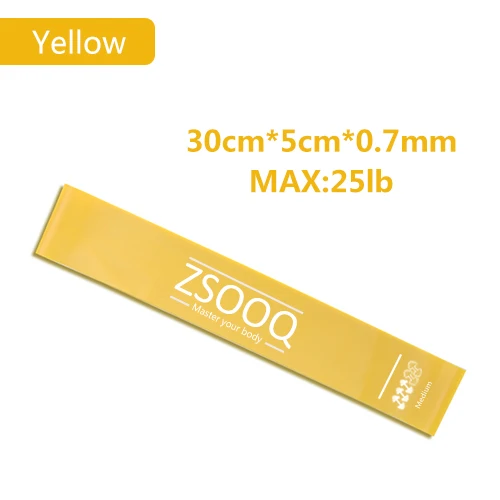 yellow Эспандеры для фитнеса эластичная лента для тренировки латексные петли для йоги спортивная резинка для силовых тренировок оборудование для спортзала - Цвет: yellow