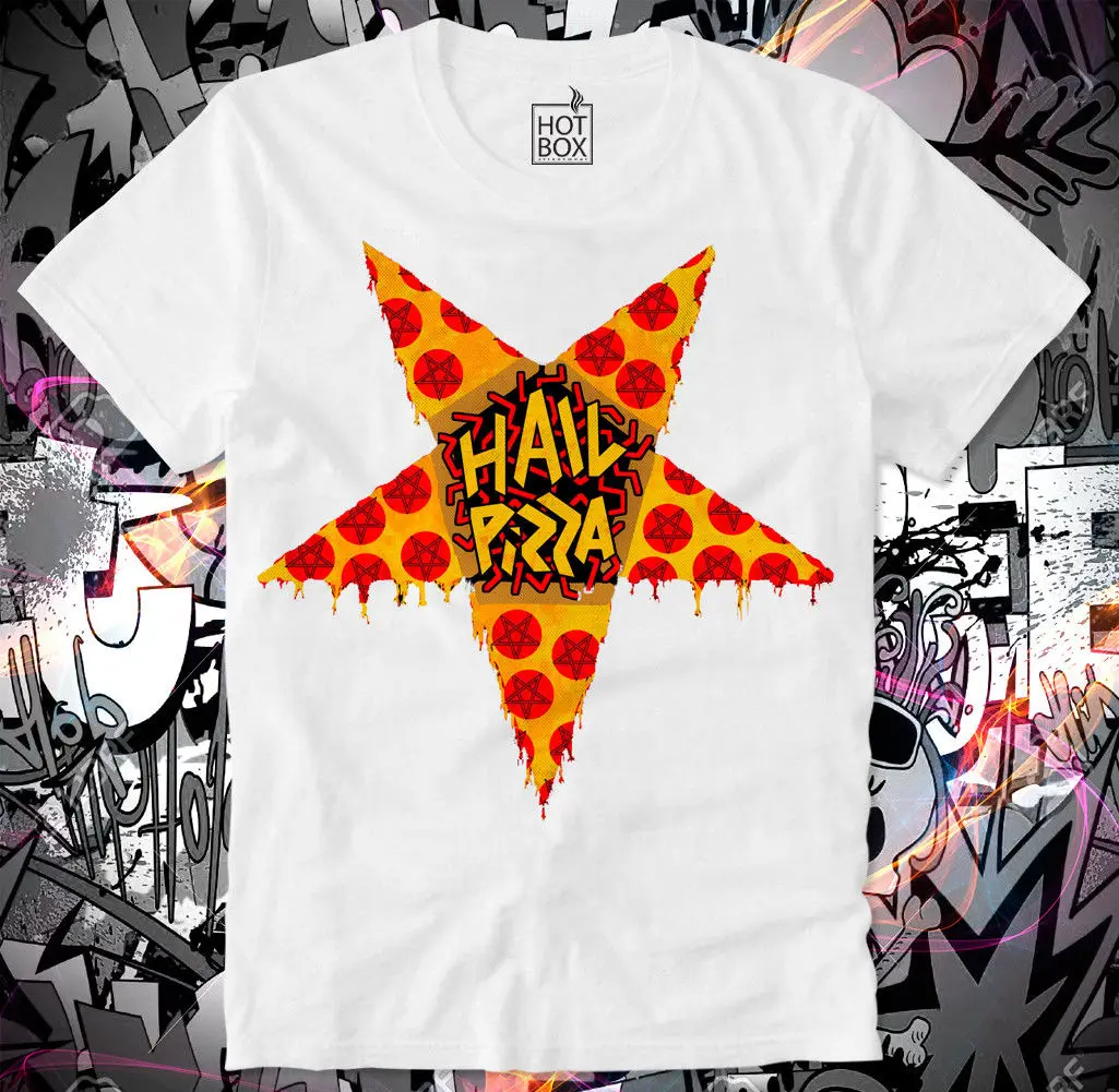 Футболка с надписью HOTBOX забавный сатанист сатана Бафомет сатанистен FUNSHIRTCool