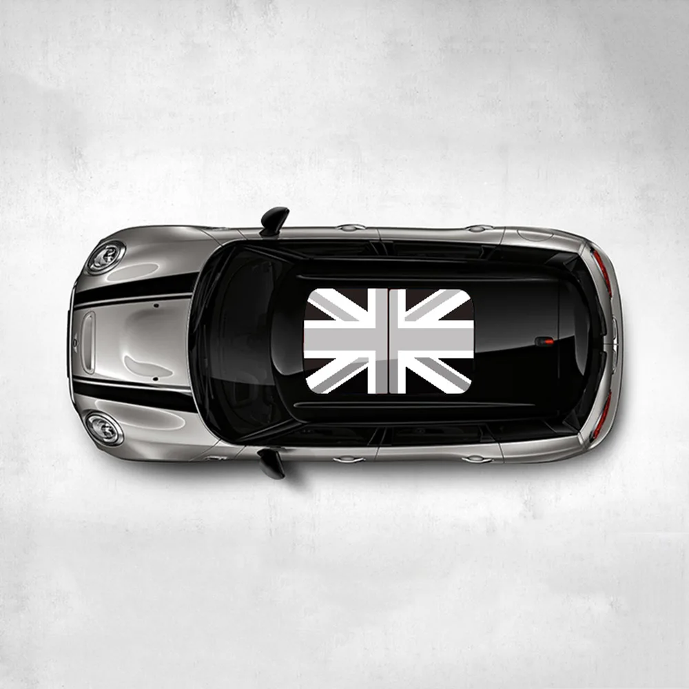 Grey Union Jack Стайлинга автомобилей наклейки на люк наклейки полосы украшения для Mini Cooper One S JCW R53 R55 R56 R61 F54 F60 земляк аксессуары - Color Name: Grey Union Jack