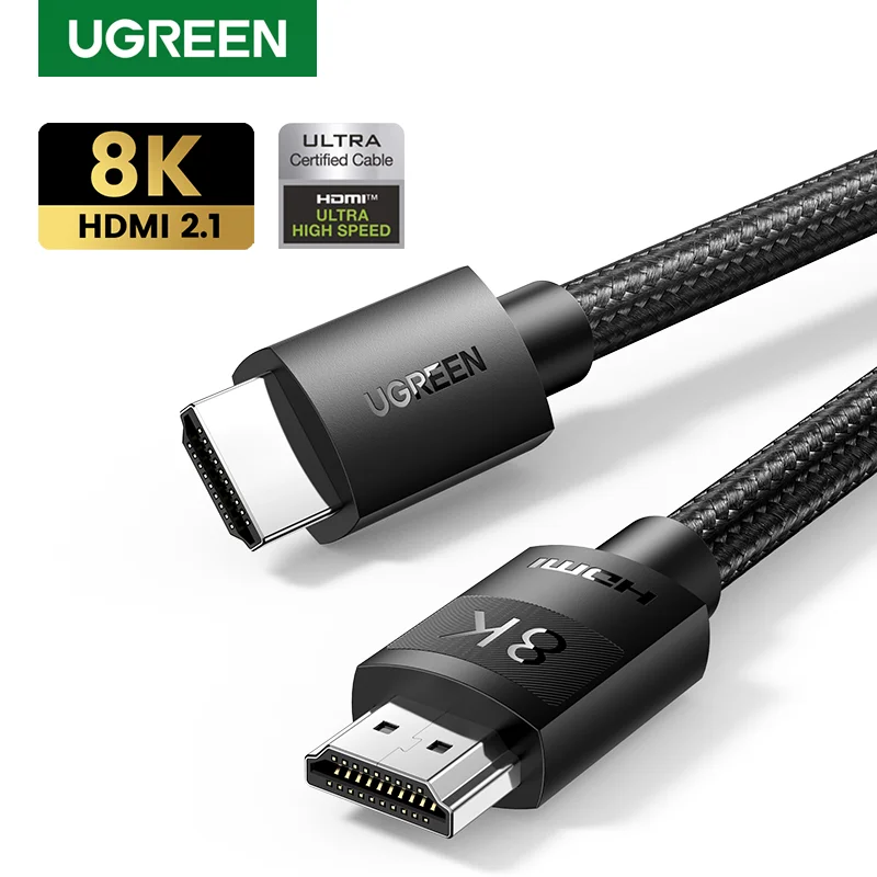Кабель Ugreen HDMI 2,1 Ультра высокоскоростной 8K/60Hz 4K/120Hz для Xiaomi Mi Box PS5 HDMI сплиттер кабель HDMI Dolby Vision 48 Гбит/с HDMI