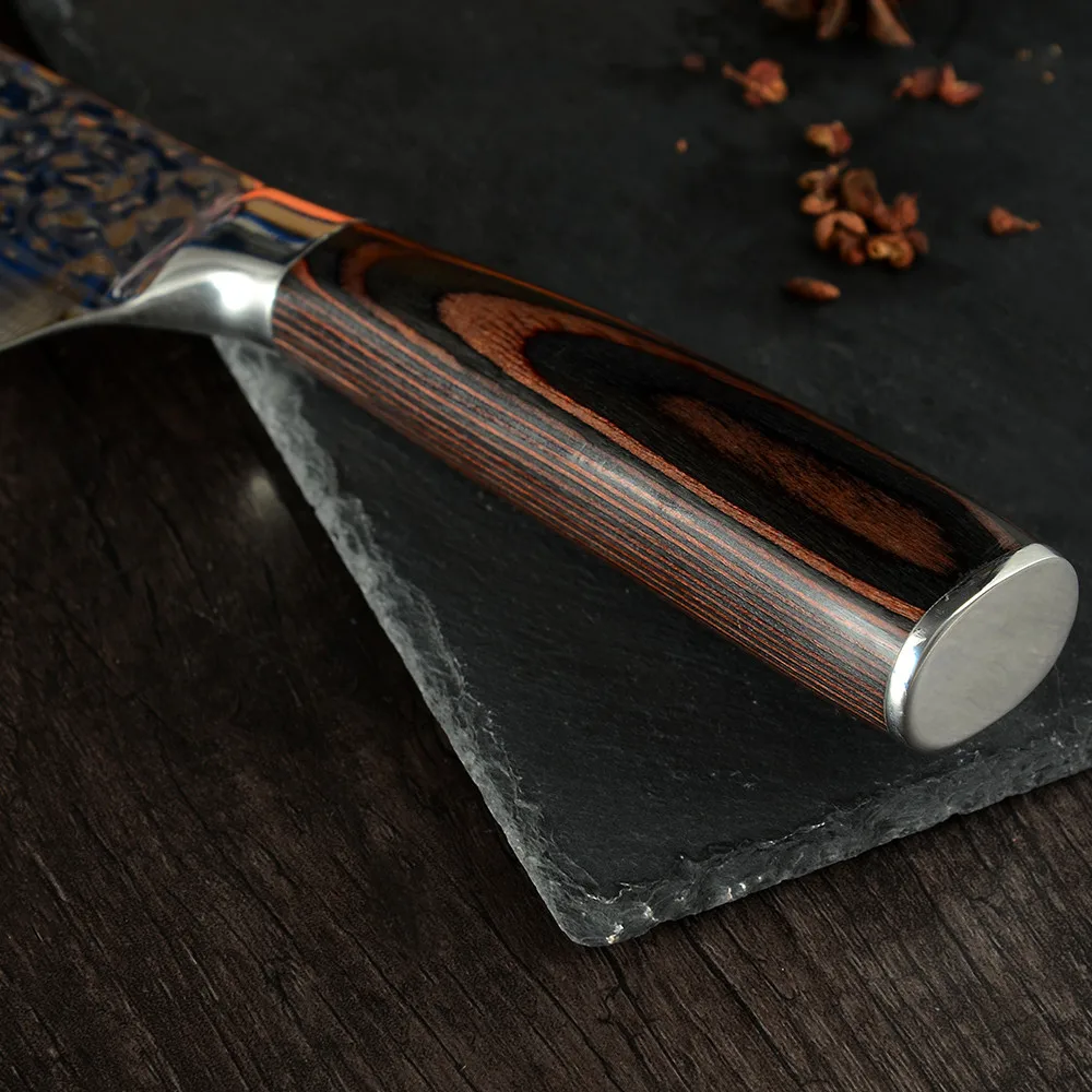 Nakiri кухонный нож из нержавеющей стали Кливер 7 дюймов японский резак