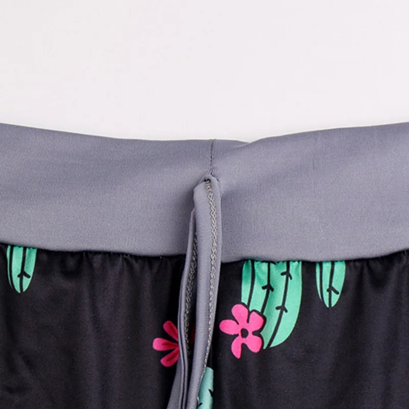 2020 женские широкие штаны для йоги повседневные с принтом спортзала тренировок