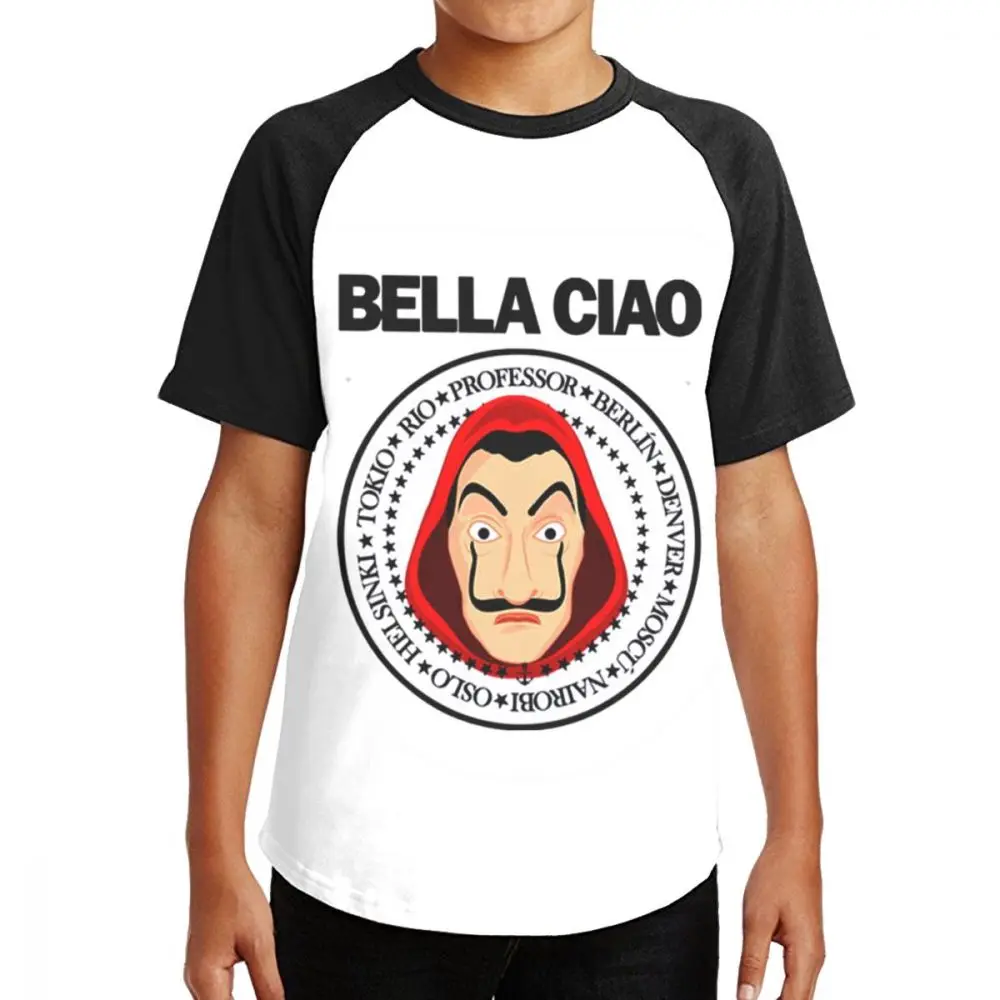 

La Casa De Papel T Shirt House of Paper Tshirt Men TV Series Teen-agers Junior Short Sleeve T-Shirt Funny Design Money Heist Tee