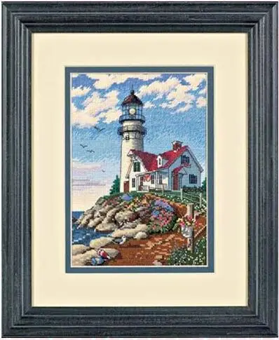 HH Rabbit and fox with love cross stitch kit Animal cotton thread Love lock canvas stitching embroidery DIM 06958 | Дом и сад