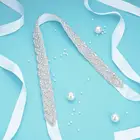 (1 шт.) стразы свадебный пояс с кристаллами свадебное платье со стразами аксессуары Пояс для свадебного платья WDD1053