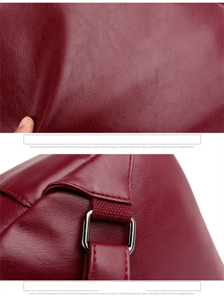 Brand New Laptop Backpack Women Leather Luxury Backpack Mochilas Feminina Ladies Fashion Backpack Satchel School Bag Pu
