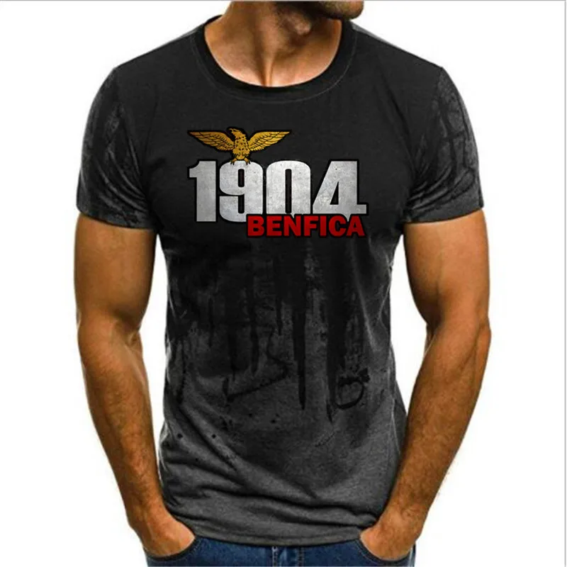 Мужская одежда модная футболка BENFICA 1904 повседневные уличные футболки с принтом и