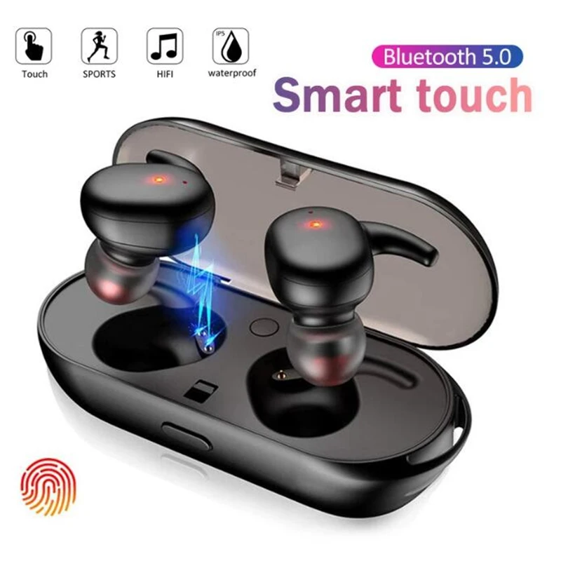 

Wireless Bluetooth Stereo Headphones In-ear Touch Control Noise Reduction Waterproof Sports Earbuds Earphones For All Smartphone