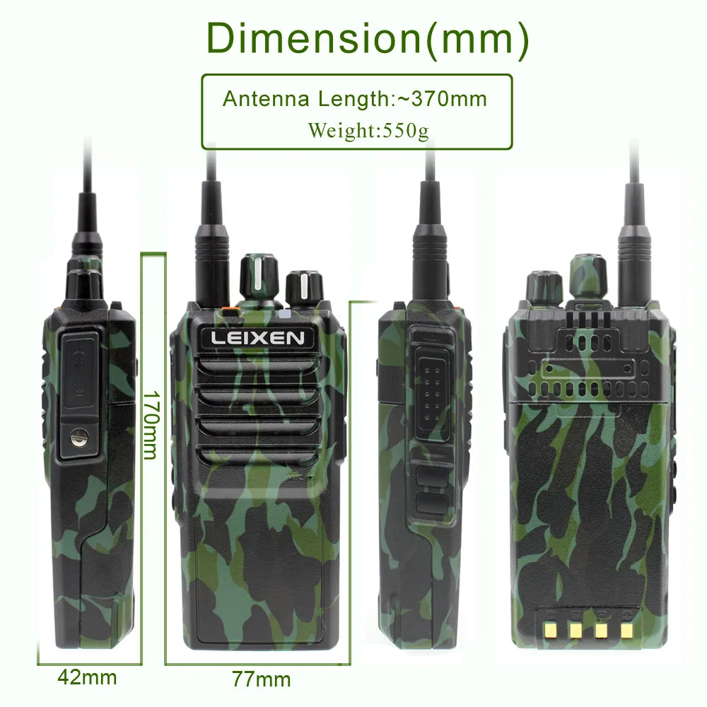LEIXEN NOTE Big Power 20 Вт UHF 400 480 МГц FM Ham двухстороннее радио Междугородная рация черная