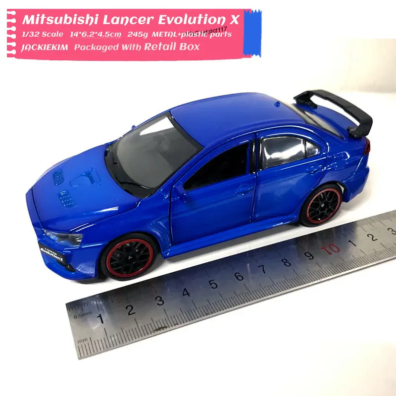 RD 1/32 масштаб модель автомобиля игрушки Mitsubishi Lancer Evolution X звук и светильник литой