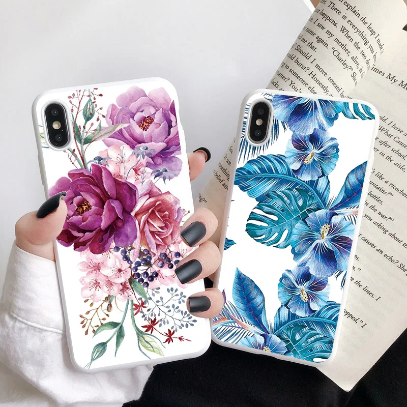 luxury soft tpu case for xiaomi mi poco x3 nfc f3 11 m3 redmi note 9 10 pro 9s 10t 9t 8t 8 lite 9a 7a 7 flower phone cover funda free global shipping