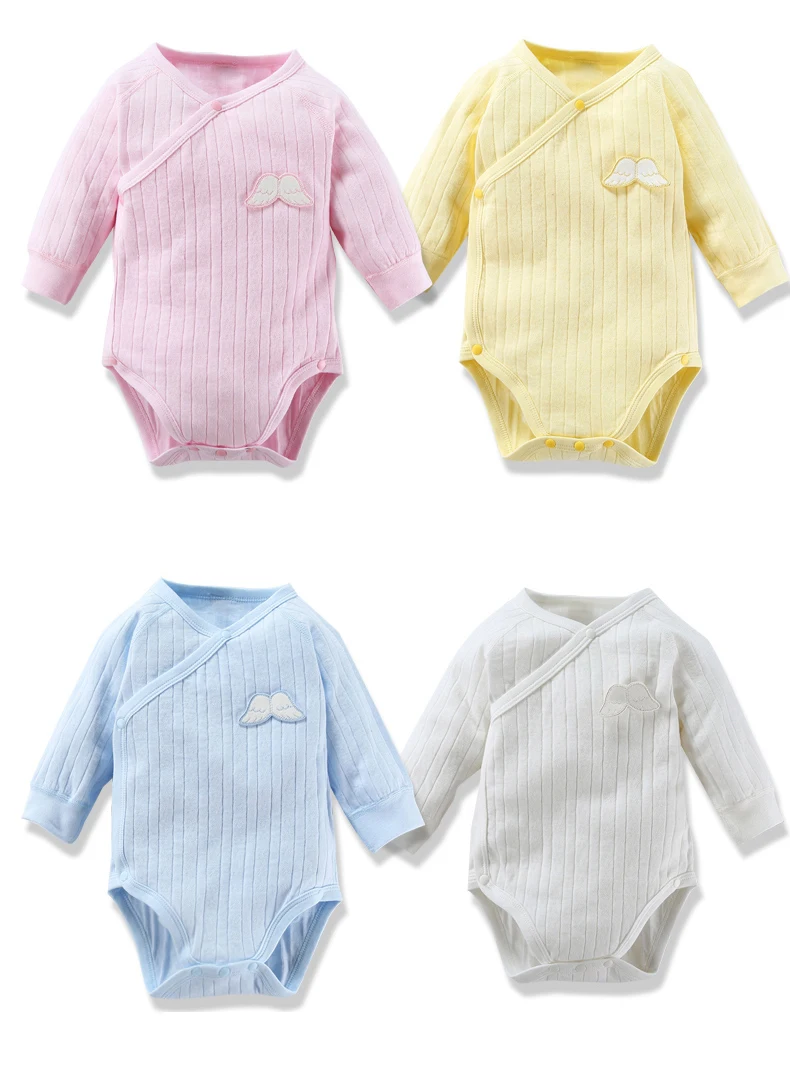 Детская осенняя одежда для девочек мальчиков детское боди из 100% хлопка с