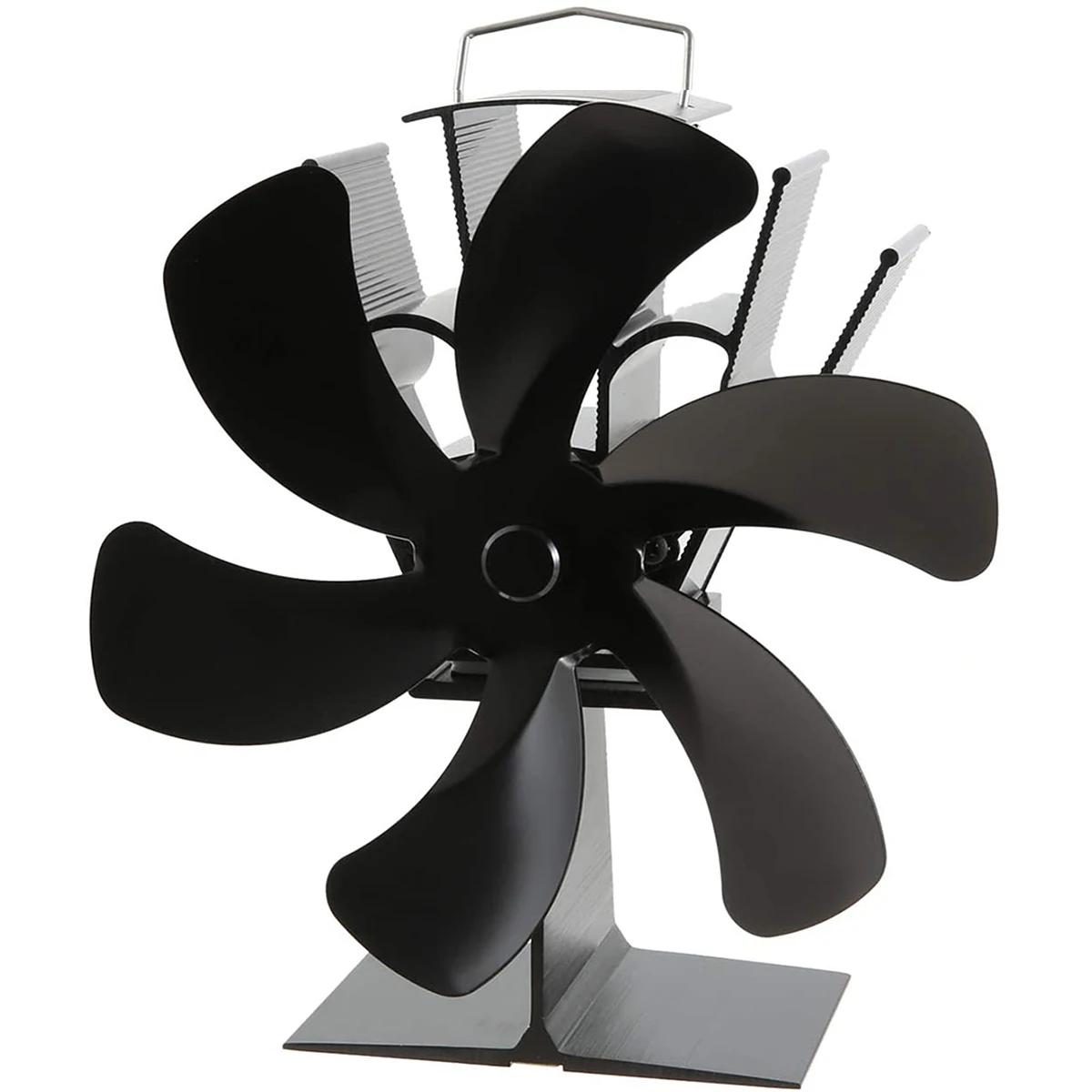 

New Fireplace 6 Blades Heat Powered Stove Fan Log Wood Burner Ecofan Quiet Fireplace Fan Efficient Fuel Saving Heat Distribution