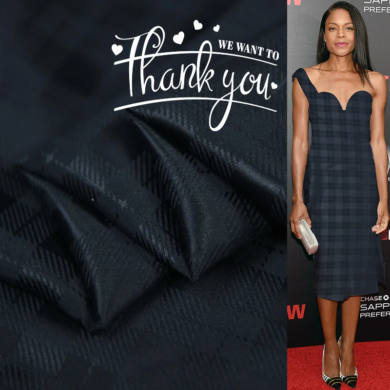 Классический в клетку шёлковый жаккард тутового атласа 100% шелк высокого