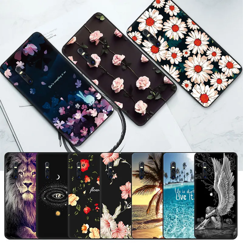 Мягкий силиконовый чехол для Vivo S1 Pro X27 черный матовый телефона V1831 V1832