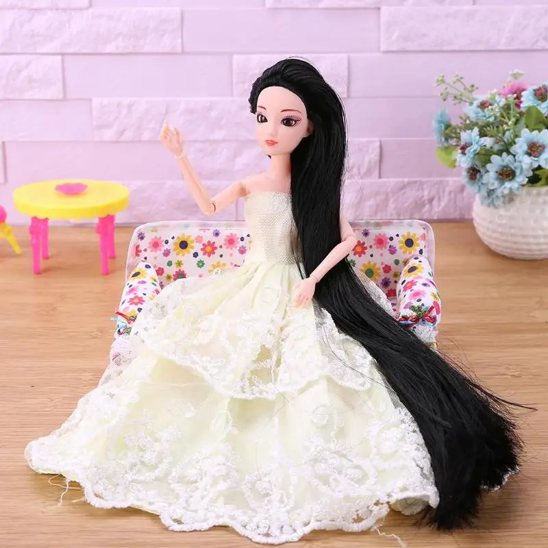 Аксессуары для головы куклы длинный парик 3D форма глаз аксессуары тела пирожное