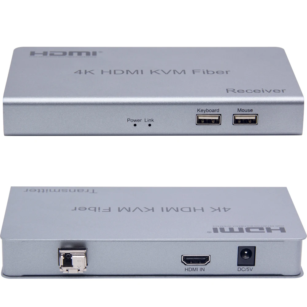 10 км 4K HDMI KVM удлинитель USB мышь клавиатуры с помощью одноволоконного кабеля Шнур