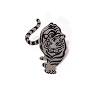 2022 new year tiger brooch pins for men shirt on clothes hat vivid zodiac cute animal brooches vintage jewelry friends gift
