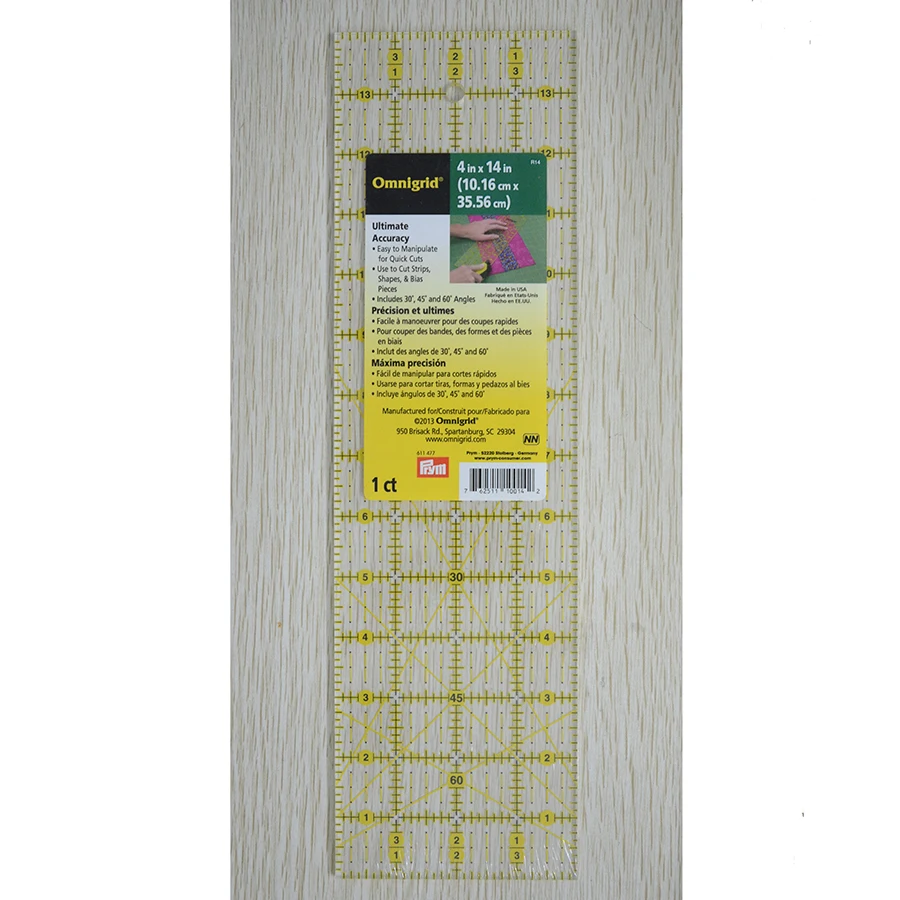 

611477Ruler 4x14 inch grid