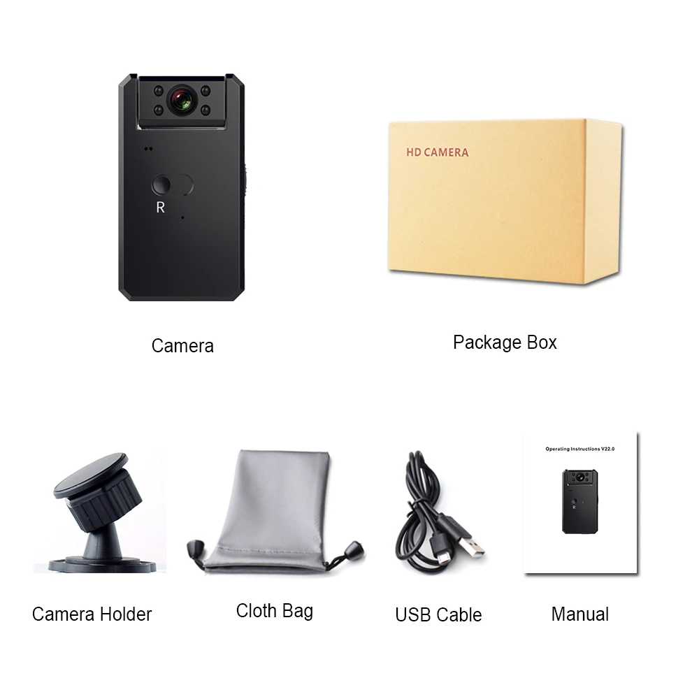 Мини-камера WiFi смарт-видеокамера IR Smart 4K 1080P HD ночного видения Micro Cam Обнаружение