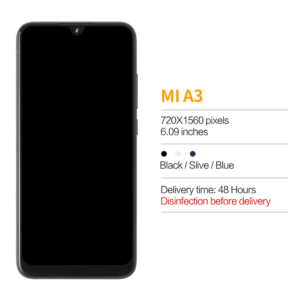 ЖК дисплей SUPER AMOLED/TFT для Xiaomi Mi A3 сенсорный экран с дигитайзером в сборе 6 01 дюйма CC9e