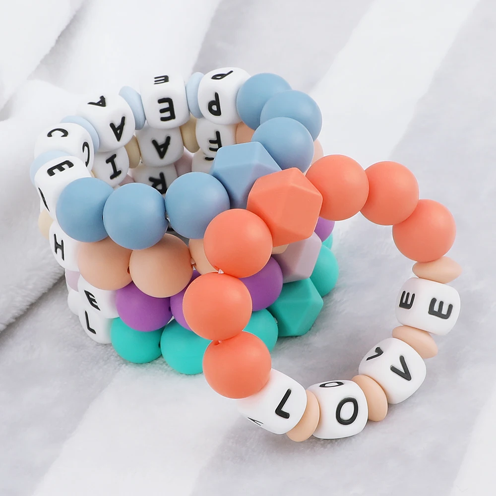 TYRY.HU 100pc Silicone Beads Round 15mm Newborn Teething Teether Accessories Pacifier Clips Necklace Bead Food |