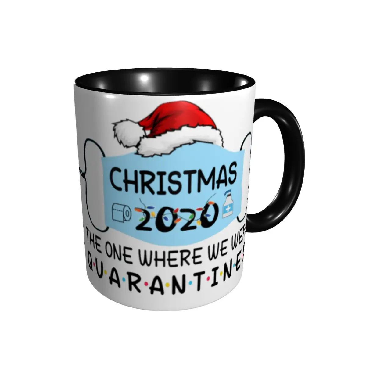 

Promo Christmas 2020 One Where We Were Quarantined Gift Y Mugs Novelty Cups Mugs Print Nerdy 59 milk cups