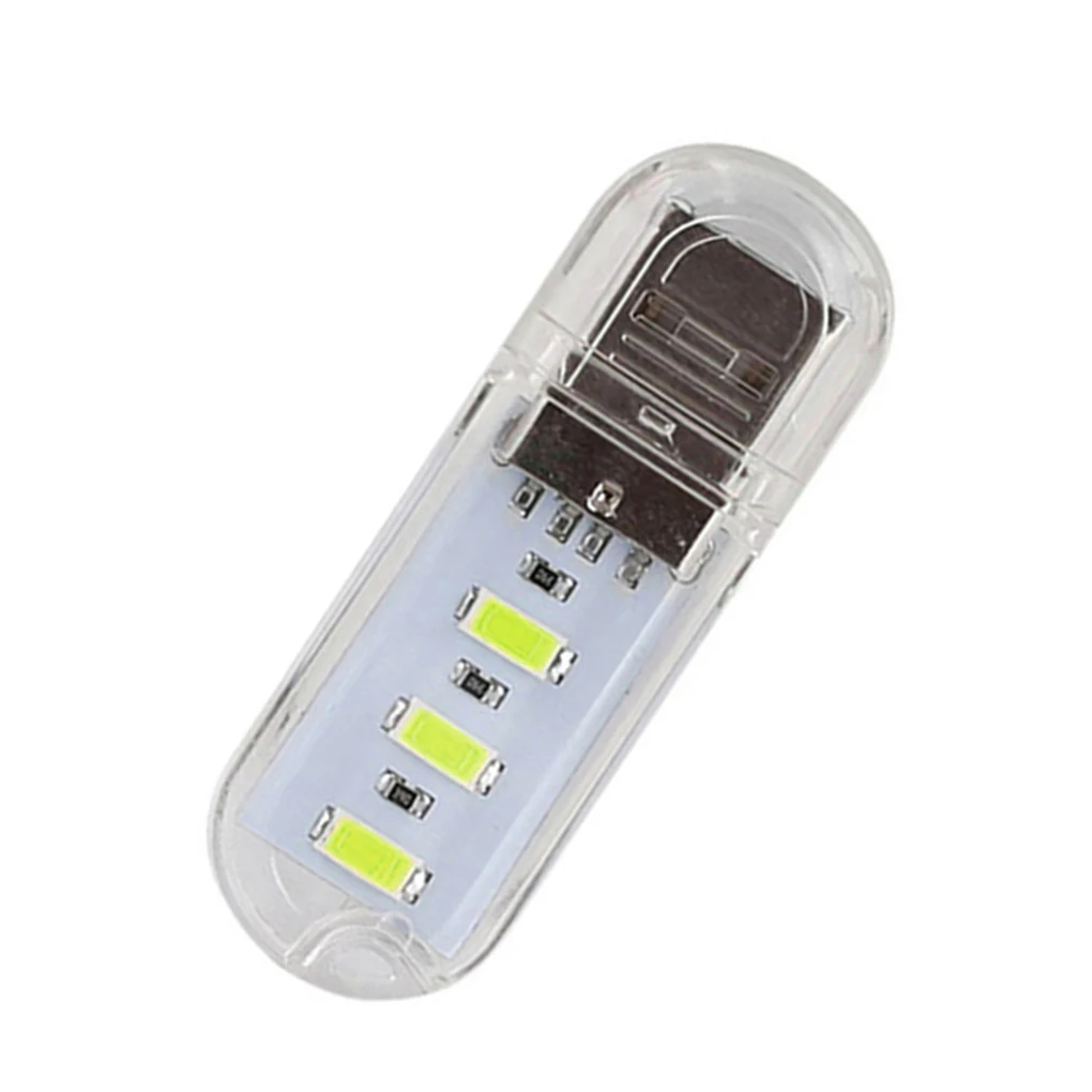 

Портативный Миниатюрный светодиодный светильник с USB, настольная лампа с 3 светодиодами для помещений, лампа для книг, фонарик, светильник д...