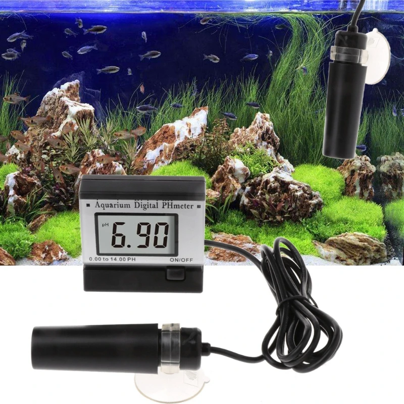 

Mini Digital pH Meter Monitors Hydroponics Aquarium Swimming Pool Spa 0.00~14.00