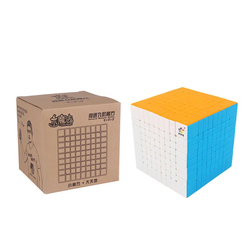 

YUXIN Little Magic Stickerless 9*9*9 Magic Cube Speed Puzzle 9x9 Cube Educational Toys for kids Professtional cubo magico 90mm