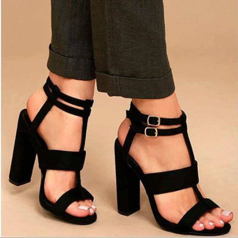 Nice New Summer Ladies Sandals Women's Shoes Super High Heels Nice Thick with Large Size42 Casual Shoes Zapatos De Mujer Hot